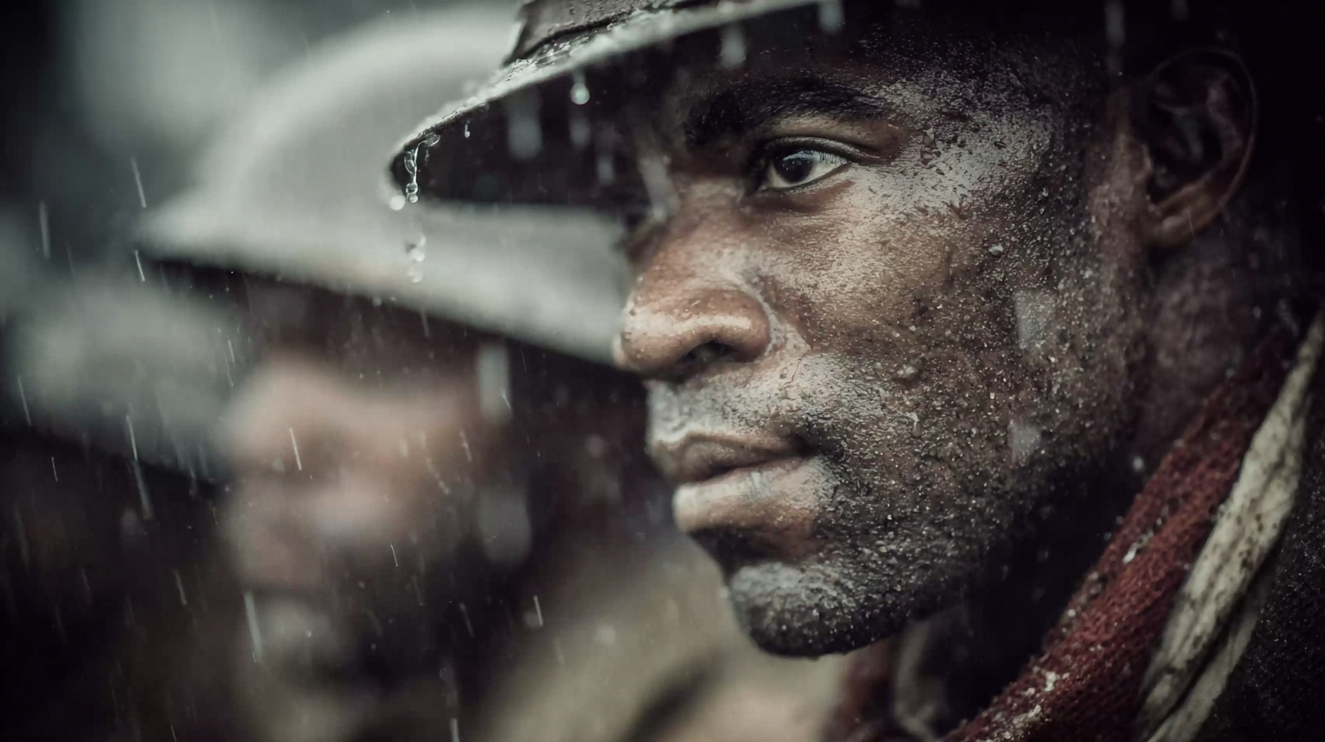 WWI Soldier in Rain